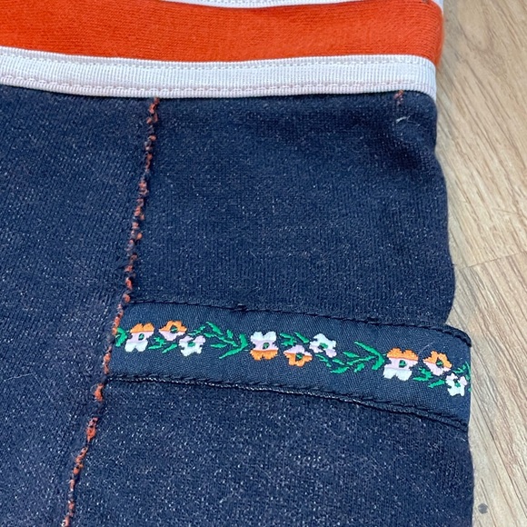 Free People Floral Pocketed Jean Skirt - Picture 2 of 7